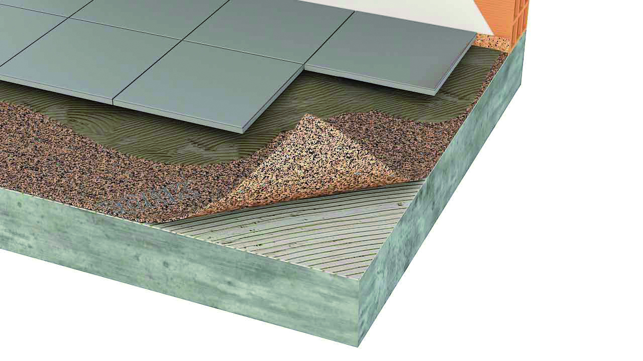Cork sound-absorbing underlay / rubber